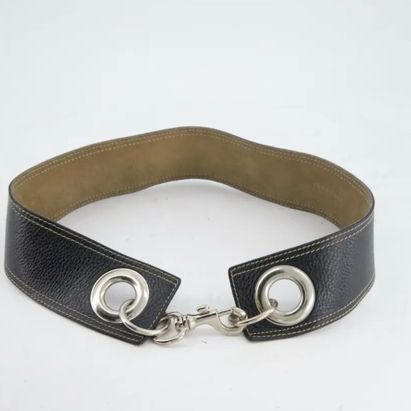 Miu Miu leather belt. EUC. 2.5”wide x 32” long - Picture 10 of 12